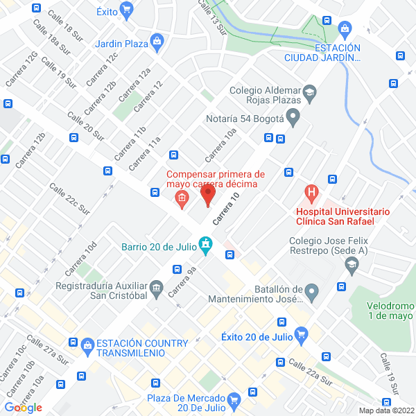 Mapa de Rivers Impresos Ltda.