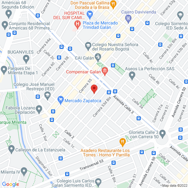 Mapa de Sagama Impresores E. U.