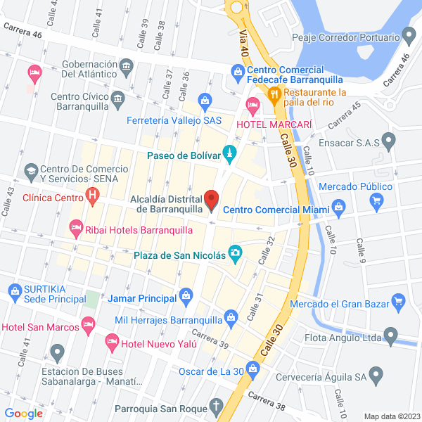 Map of Secretaria De Control Urbano Y Espacio Publico