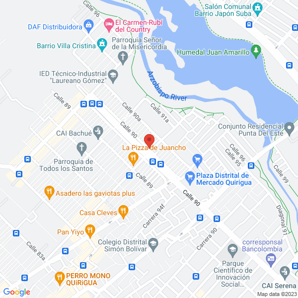Mapa de Servicos Colombia