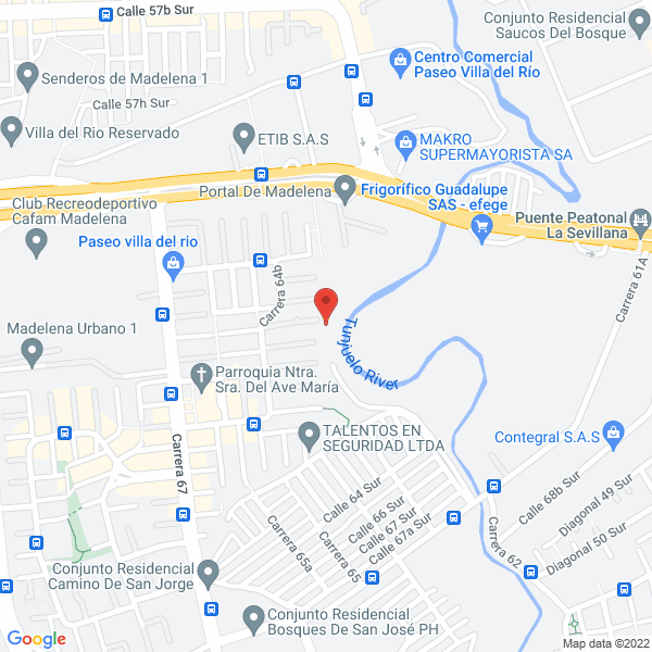 Mapa de Servigroup De Colombia
