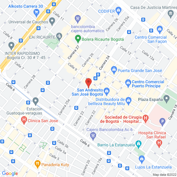 Mapa de Servirepuestos Sr Am Ltda.