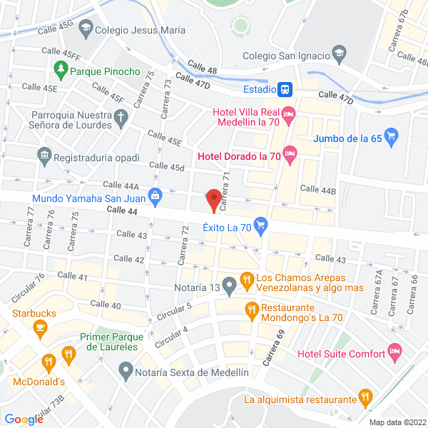 Mapa de Simolín Panadería