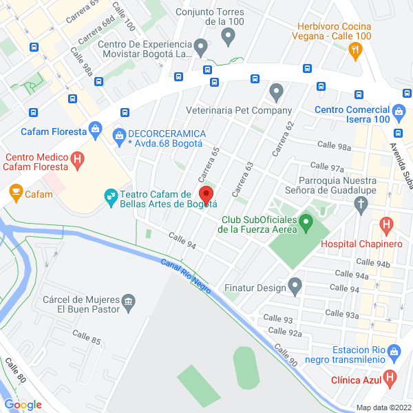 Mapa de Studio Pilates Center