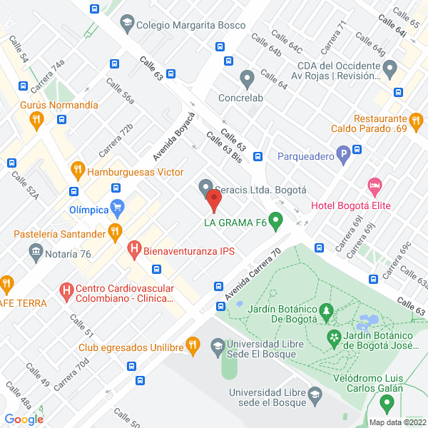 Mapa de Sug Asesores Ltda.