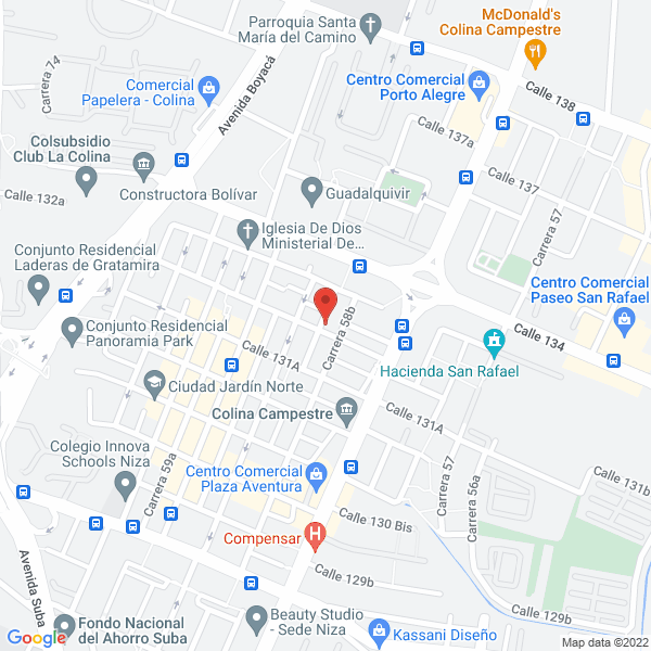 Mapa de Surtiandamios Ltda.
