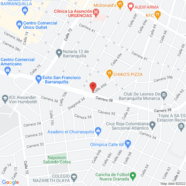 Map of Taller De Hierro Y Aluminio La 50