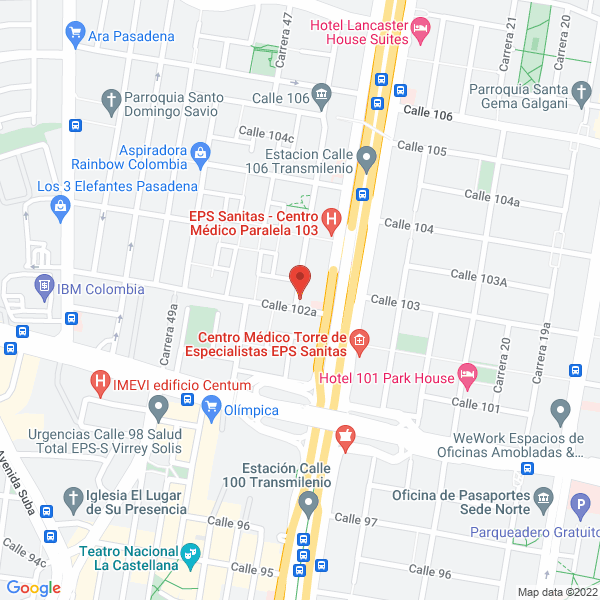 Mapa de Telemedios Colombia