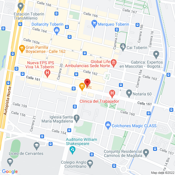 Mapa de Tienda De La Gabardina