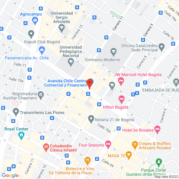 Mapa de Típicos Y Regalos Gh