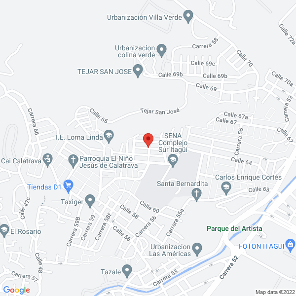 Mapa de Todo Rapido Mensajeria