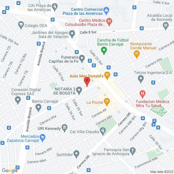 Mapa de Tolo Comunicaciones