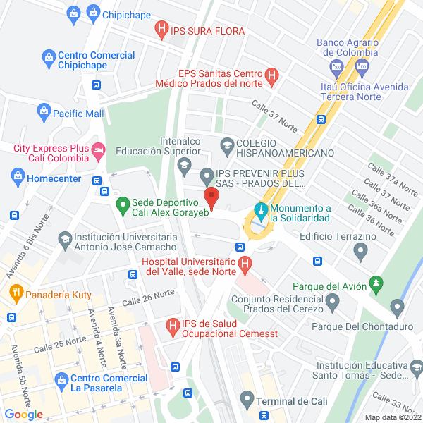Mapa de Transportes Ana Maria S.A.S