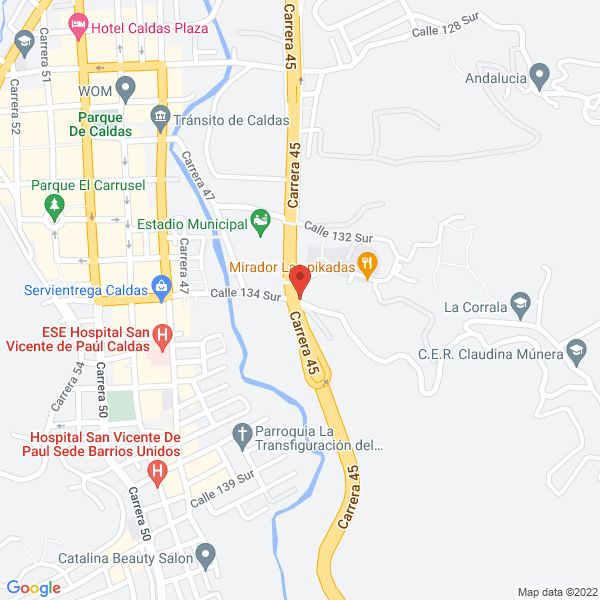 Mapa de Tropidelicias Envigado