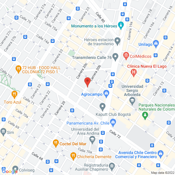 Mapa de Uninco Ltda.