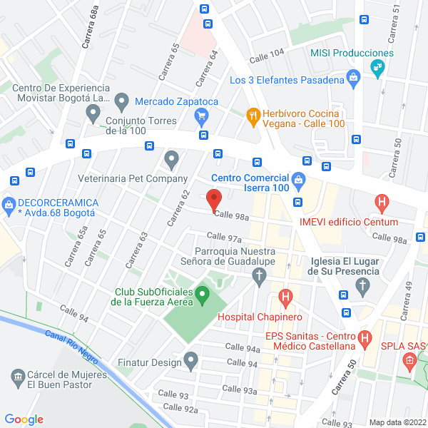 Mapa de Uniservicios Bm