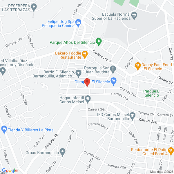 Map of Uno Y Mas Veterinaria