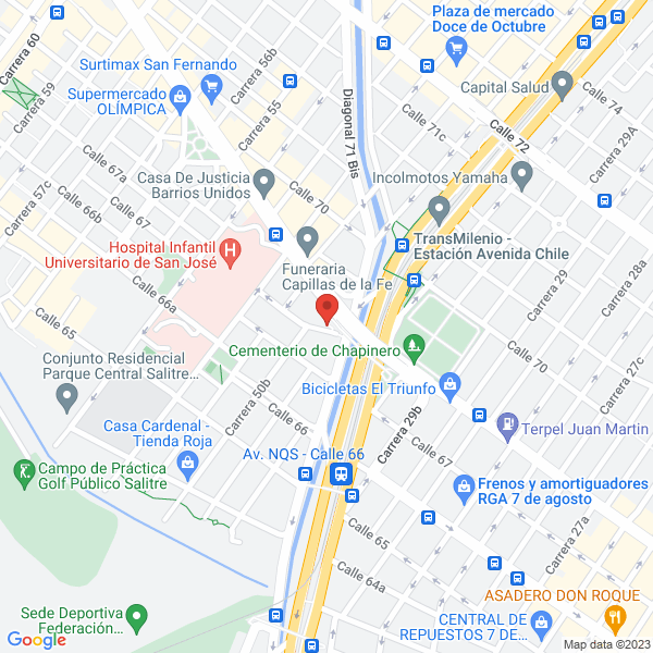 Mapa de Rainbow Kindergarten