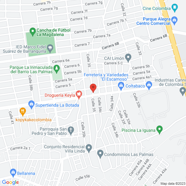 Map of Ebecar S.A.S.