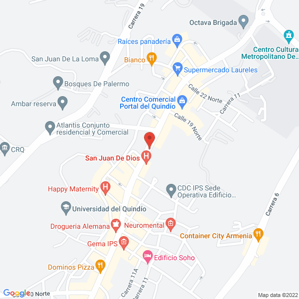 Map of Hospital Veterinario Saludvet