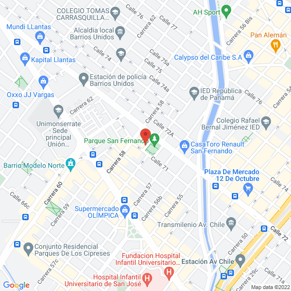 Mapa de E.S.V. Renta Equipos S.A.S