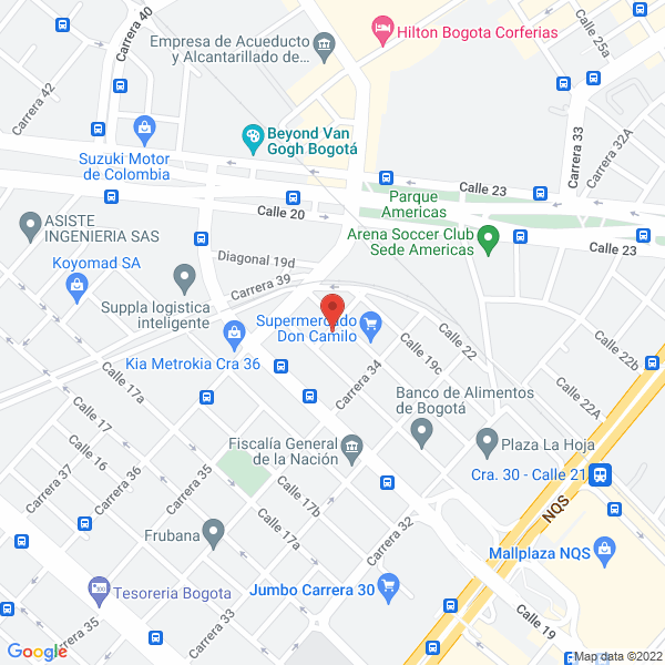 Mapa de Fundación Desafío Sin Límites