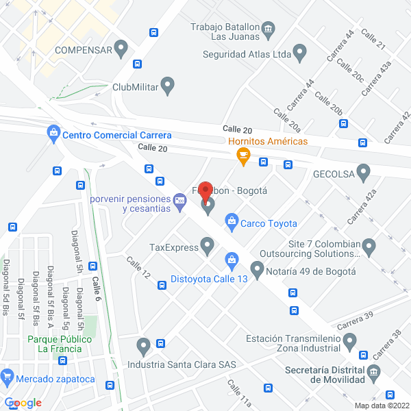Mapa de Homecars