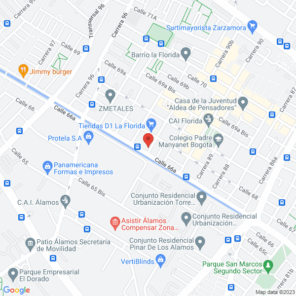 Mapa de Comercializadora Maxiandina