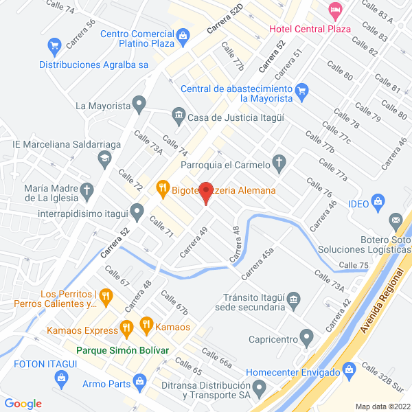 Mapa de Abc Soluciones Contables S.A.S.