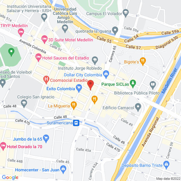 Mapa de Administraciones Alicia Botero