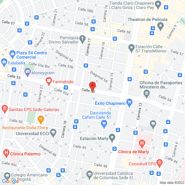 Mapa de Agencia De Viajes Y Turismo Caminando E.U.