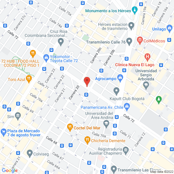 Mapa de Acriya S.A.S.