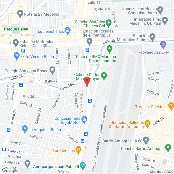 Mapa de Aero Park Suites