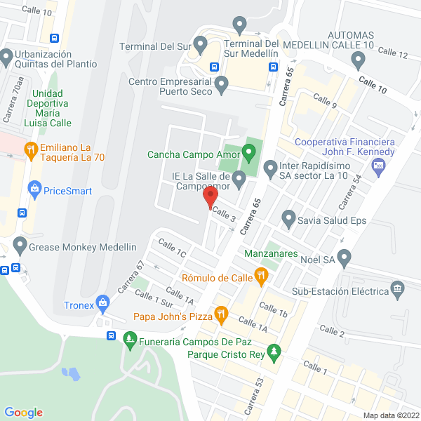 Mapa de Aerocharter Andina S.A.S.