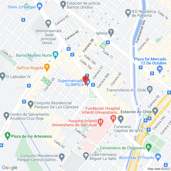 Mapa de Ag Productos Químicos