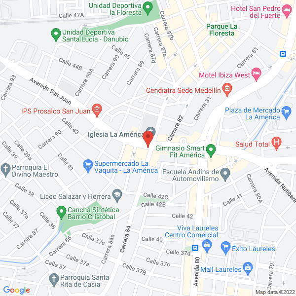 Mapa de Agencia De Seguros La América
