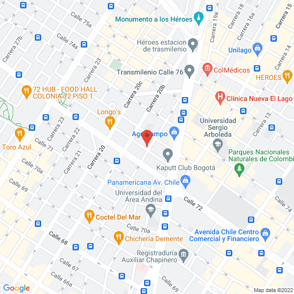 Mapa de Agricultura Y Sistemas Ltda.