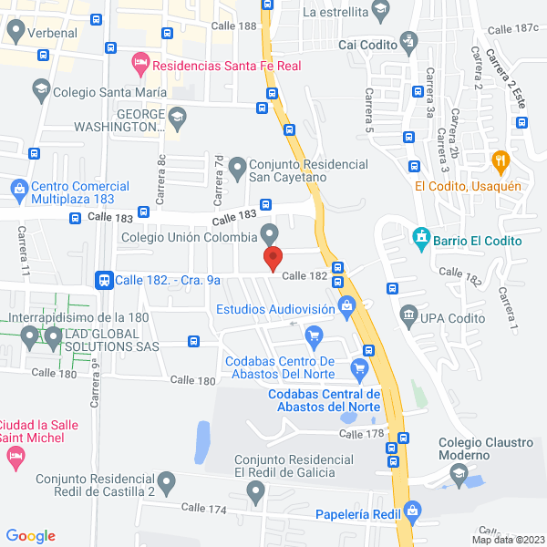 Mapa de Centro Virtual Oran.Com Ltda.