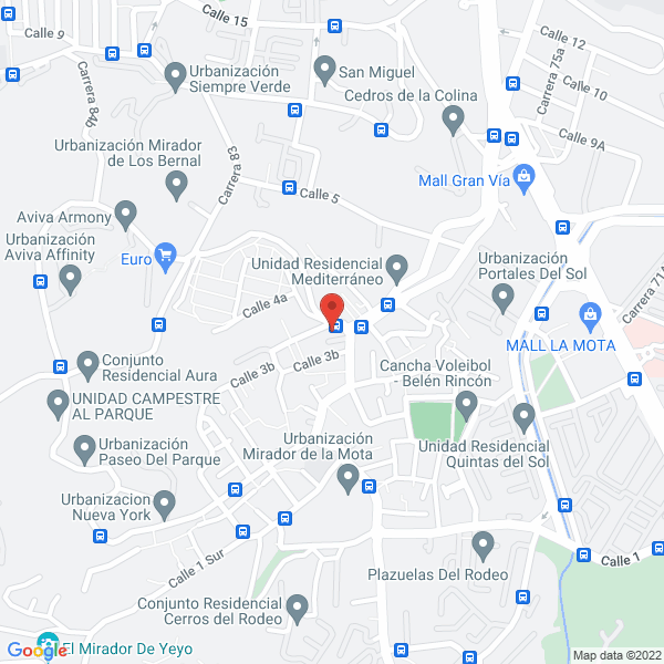 Mapa de Choco Arepas