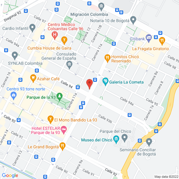 Mapa de Franco Murgueitio & .Sociados