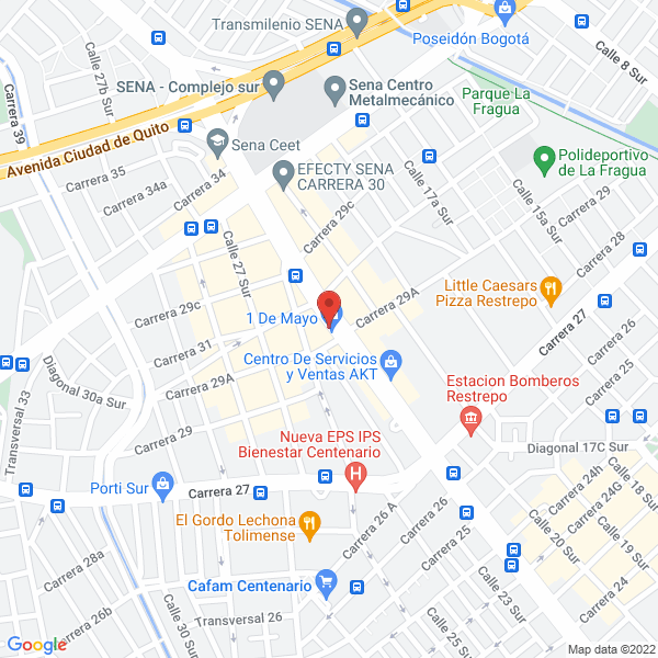 Mapa de Fred Motos S.A.S.