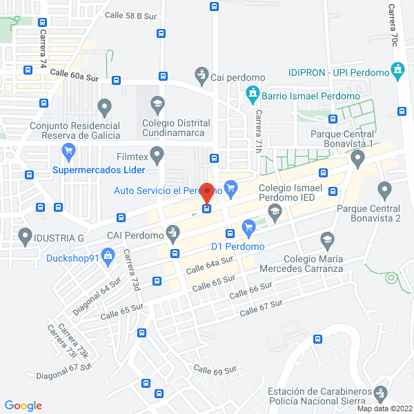 Mapa de Frigoriente