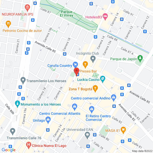 Mapa de German Arango Producciones E U