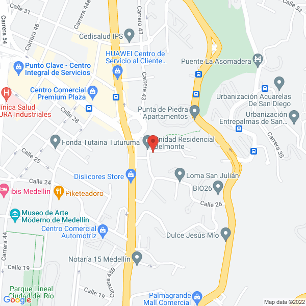 Mapa de Honma Tokyo Colombia S A S