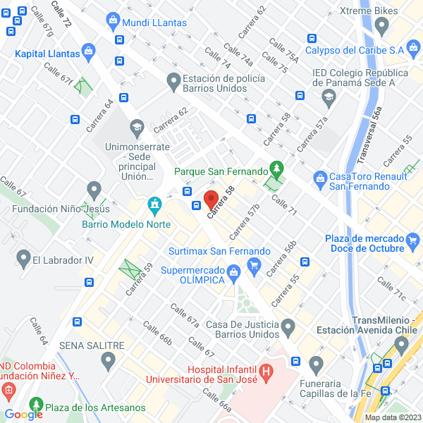 Mapa de Importadora De Mármol