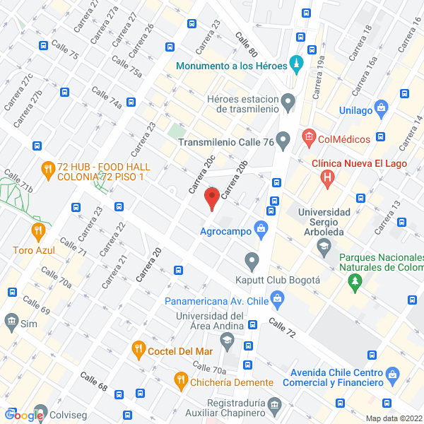 Mapa de Importadora Shool Ltda