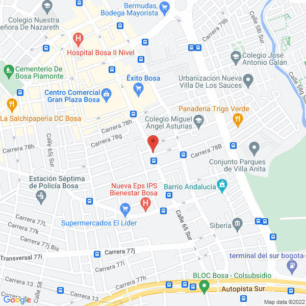 Mapa de Induprecol