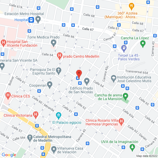 Mapa de Industria Alimenticia Gustad S.A.S.
