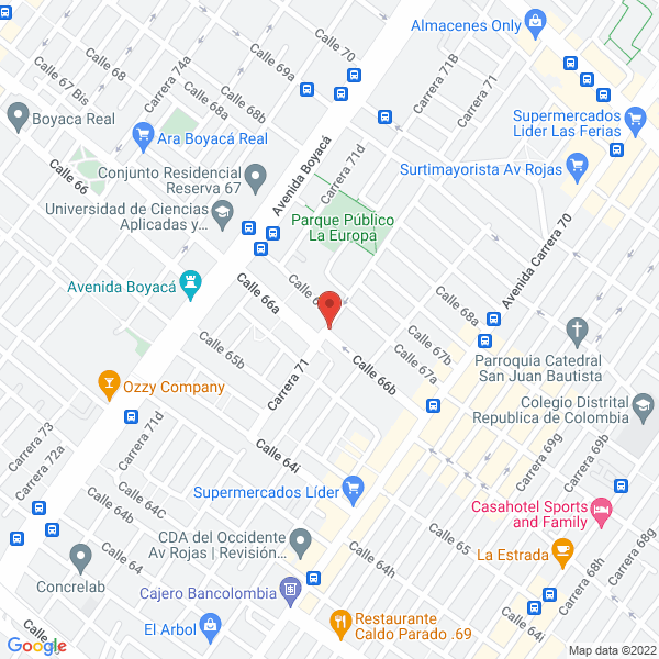 Mapa de Industrias Alimenticias Quinares Ltda.