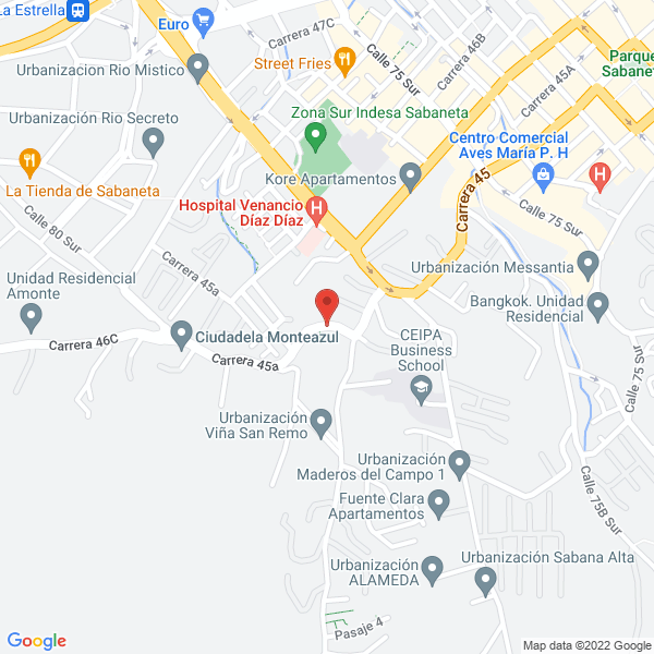Mapa de Industrias Autolack S.A.S.